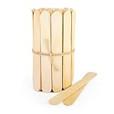 wisefood Holz Spatel, Spatel 100 STK. 15 cm, Eisstiele aus Holz,...