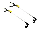 Spetebo Aluminium Greifhilfe mit Magnet 76 cm - 2 Stück - Abfall Greifer...
