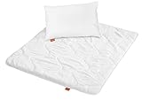 sleepling 197120 Kinder Betten Set | Kinderkopfkissen Kissen 40 x 60 cm +...