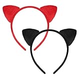 YQQYG Katzenohren Haarreif 2 Stück Cute Katzenohren Haarband, Süßes...