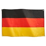 Runesol Deutschlandflagge 3x5, 91x152cm, Deutschland Banner 4 Ösen,...