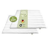 DREAMSTAR Eco 2er Set Sommer Bettdecken | leichte Steppdecken ideal für...
