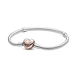 PANDORA Armband 580719-18 Frau Silber Herz Rose