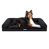 HMTOPE Orthopädisches Hundebett, Hundesofa, hohen Rand, Hundekissen,...