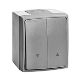 Miratic Jalousieschalter Aufputz Rolladenschalter Aufputz IP 55 Feuchtraum...