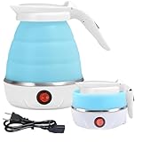 AUTOWNLUX Silikon Faltbarer Wasserkocher 0.6L Reise Tragbarer Wasserkocher...
