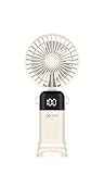 Xlayer Ventilator klappbarer Handventilator mit Smartphone Halterung 1.200...