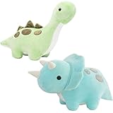 Cpoeof 2pcs Plüschtier Dinosaurier Stofftier Kawaii Dinosaurier Plüsch,...