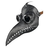 Namvo Schnabelmaske Halloween Mittelalter Pestmaske Pestdoktor Kopfmaske...