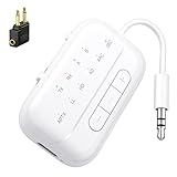 SONRU Bluetooth Transmitter 5.3 Airfly Adapter Flugzeug Gadgets, 2 in 1...