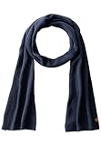 camel active Herren Strickschal aus reiner Baumwolle Blau menswear-OS