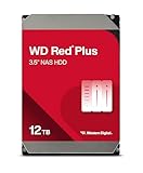 WD Red Plus 12TB NAS 3,5' Interne Festplatte – 7200 RPM Klasse, SATA...