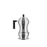 Alessi MDL02/3 B Pulcina Espressomaschine - Gußaluminium. Griff und Knopf...