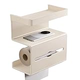 Toilettenpapierhalter Mit Telefonablage - Badezimmer Halterung Ohne Bohren...