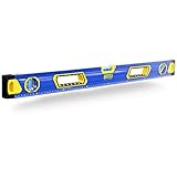 S&R Aluminium Wasserwaage - magnetisch mit 3 stoßfesten Libellen:...