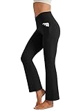 Friptspyg Damen Hose Bootcut Yogahose Fitness Schlaghose Sporthose V High...