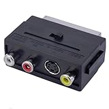 Scart Adapter | 2x Audio Cinch + 1x Video Cinch zu Scart | RCA Adapter |...