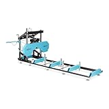 hillvert HI-PSM-1000G Benzin-Blockbandsäge 4 x 0,9 m Aufstellmaß 7500 W /...
