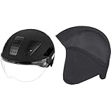 ABUS 86934 Fahrradhelm, Schwarz (Velvet Black), M (52-58 cm) & Winter Kit...