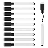 JEFURE Whiteboard Marker 10 Stück, Whiteboard Stifte Magnetisch, Schwarz...