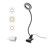 EYOCEAN LED Leselampe, Schwanenhals Klemmlampe, Augenpflege Klemmleuchte, 3...