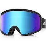 RIOROO Skibrille Herren Damen und Erwachsene,Snowboardbrille OTG 100%...