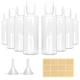 8Stks Flugreisen Plastikflaschen, 100ml Leere Reisebehälter, Mehrweg...