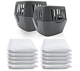 2 Boxen + 10 Granulat 400 Gramm Luftentfeuchter [recyceltes Kunststoff]...