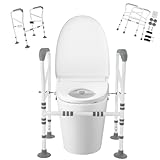 ROGONPDK 150 kg Toilettengestell WC-Aufstehhilfe, Robust...