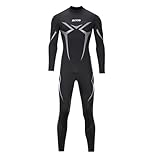ZCCO Herren-Neoprenanzug, 3 mm Premium Neopren, volle Ärmellänge,...
