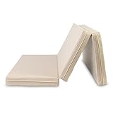 Jeflex - beige klappbare Weichbodenmatte & Turnmatte 150 x 100 x 8 cm MADE...