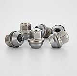 Pack of 20 Wheel Nuts Wheel Nut Caps Chrome Screws Caps Closed Taper Collar...