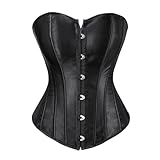 SZIVYSHI Damen Korsett Vollbrust Corsage Top Gothic Vintage Korsage Bustier...