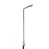 10 STK. Straßenlaternen H0 Peitschenlampe Miniaturen Silberne Lackierung...