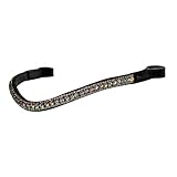 Alice International englische Trensenzaum aus Leder mit weich gepolstertem...