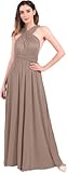 Frauen Elegante Brautjungfer Wrap Abend Party Kleid Wandelbar Multi Way...