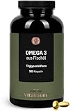 Vitabaum® Omega 3 aus Fischöl Kapseln mit Vitamin E - 18/12 EPA/DHA in...