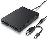 CSL - Externes USB Diskettenlaufwerk FDD 1,44MB 3,5 Zoll - USB C - PC und...