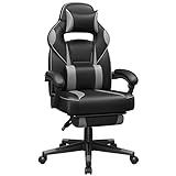 SONGMICS Gamer-Sessel, Gaming-Stuhl, Verstellbarer Bürostuhl, mit...