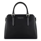 bugatti Ella Handtasche Damen, Bowling Bag mittel in Saffiano-Art aus...