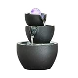 Zimmerbrunnen Zimmerbrunnen, Tischbrunnen, Schwarz, Stufe 3, Keramikschale,...