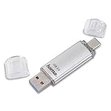 Hama 64 GB USB Stick mit USB 3.0 und USB 3.1-Type-C (2-in-1 Speicherstick,...