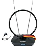 SCHWAIGER DVBT2 Antenne TV Zimmerantenne mit Verstärker 36dB Innenantenne...