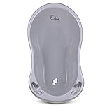 Babykajo Baby Badewanne mit Stöpsel – Baby Wanne aus BPA freiem Plastik...