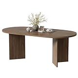 MSFE Esstisch Esszimmertisch Tisch Ovaler, 200x90x76cm Tisch Esszimmer,...