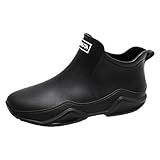 Damen Rain Boots Women Lässig Gummistiefel Kurz Gartenschuhe Halbhoch...