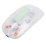 PUSOKEI Transparente Maus, Gaming Maus mit USB Empfänger 2,4 G,...