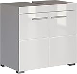 trendteam smart living - Amanda - Waschbeckenunterschrank - Weiß/Weiß...