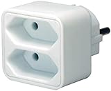 Brennenstuhl Mehrfachsteckdose (Steckdosenadapter 2-Fach Eurosteckdose mit...