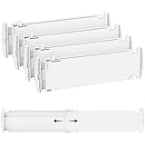 Lifewit 4 Stück Schubladentrenner, Verstellbar Schubladen Trenner für...